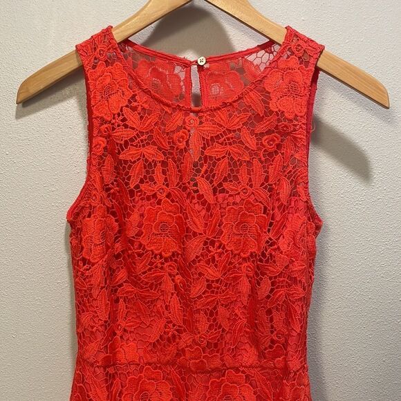J.CREW woman’s orange lace dress - Picture 3 of 10